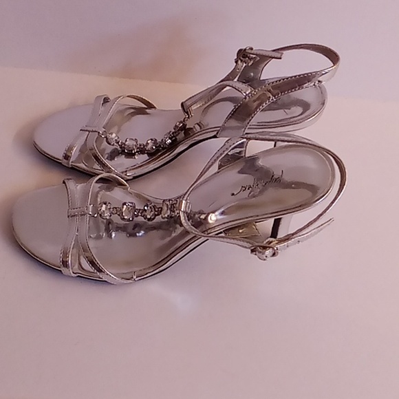 Jacqueline Ferar Wedding Cocktail Size 7M metallic silver color #112 - Picture 2 of 9